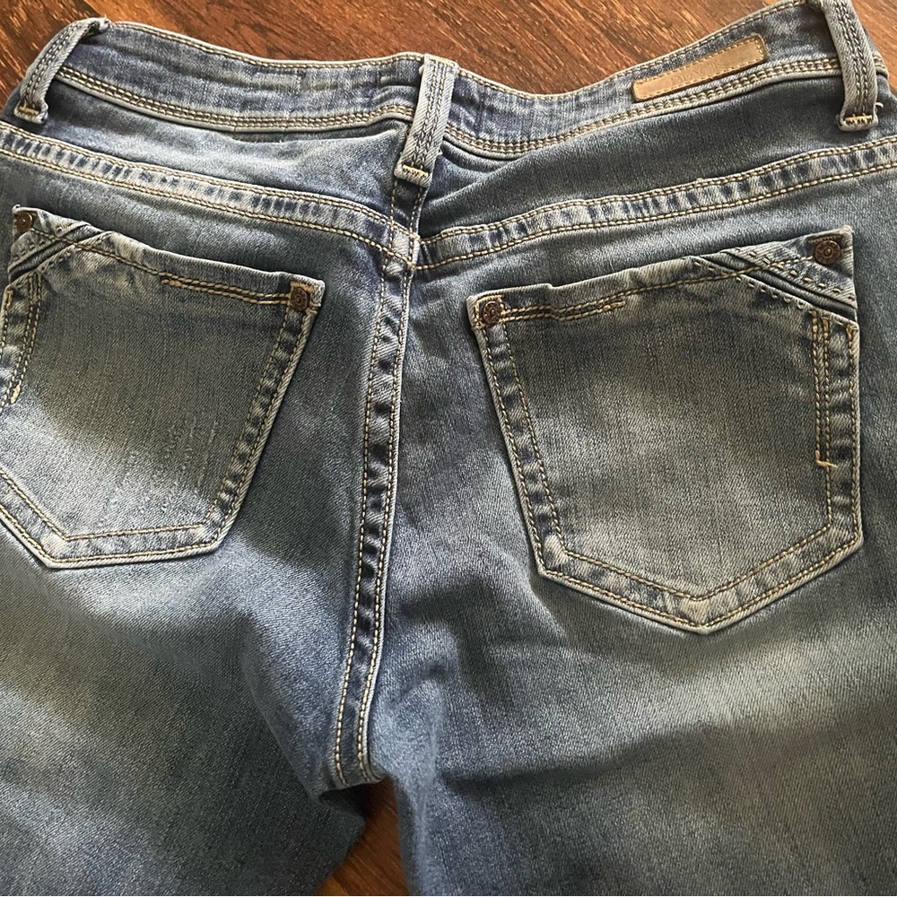 buckle black bootcut jeans size 28